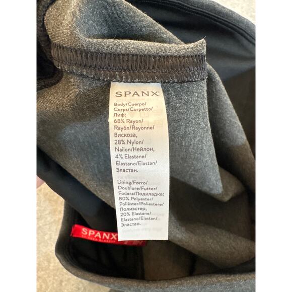 Spanx Ponte Ankle Leggings CoreSure Tech Gray M NWT High Rise Slim Fit - Picture 10 of 10